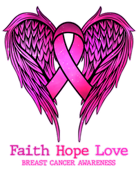 Faith Hope Love Breast Cancer Awareness Galaxy Wings Trucker Hat